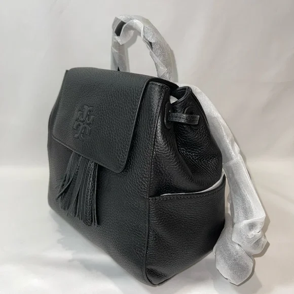 Tory Burch | Bags | Tory Burch Black Leather Backpack | Poshmark display picture 2